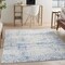 Homeroots 4 x 6 ft. Gray & Blue Abstract Grids Area Rug 385853 - alternate 2